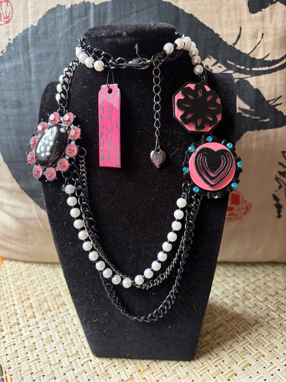 Y2K Betsey Johnson multi strand statement exit necklace. NWT